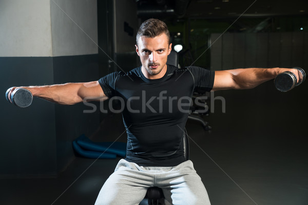 Shoulders Lateral Exercise Stock photo © Jasminko