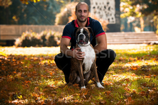 Mejor amigo perro amor forestales perros sonriendo Foto stock © Jasminko