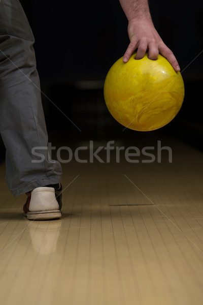 Bowlingos elvesz ki labda cipő bowling Stock fotó © Jasminko