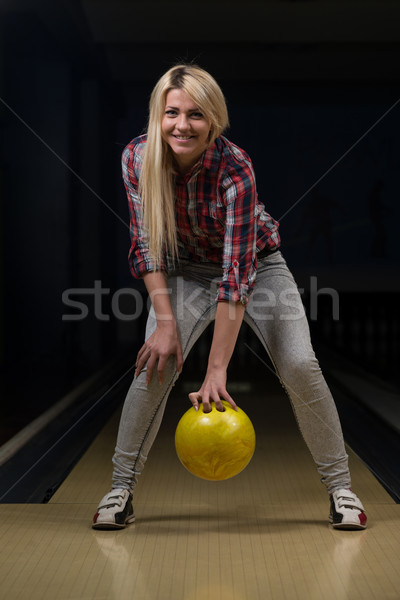 Bowling sportiv distracţie bilă joc Imagine de stoc © Jasminko