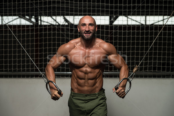 Stock photo: Chest Workout Cable Crossover