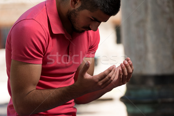 Muslim Praying In Mosque Stock photo © Jasminko