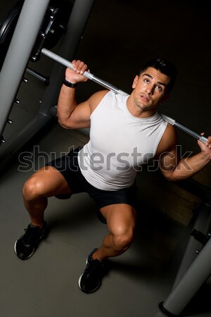Człowiek siłowni ciało portret Zdjęcia stock © Jasminko