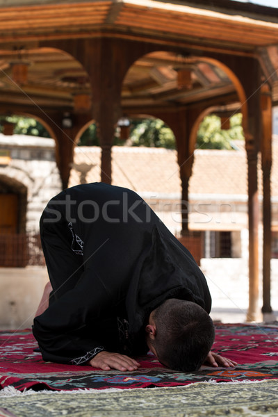 Muslim Praying In Mosque Stock photo © Jasminko