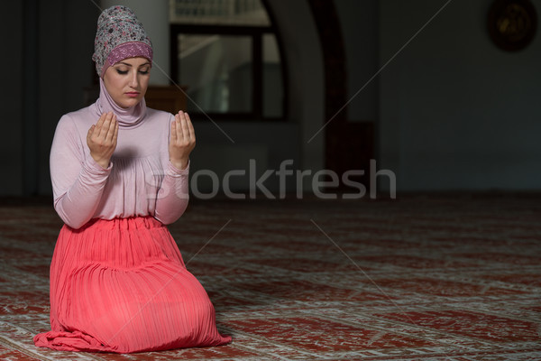 Young Muslim Woman Praying Stock photo © Jasminko