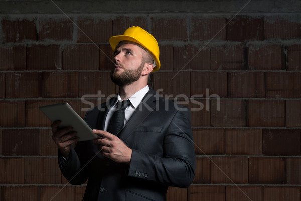 Caucasiano masculino construção gerente retrato Foto stock © Jasminko