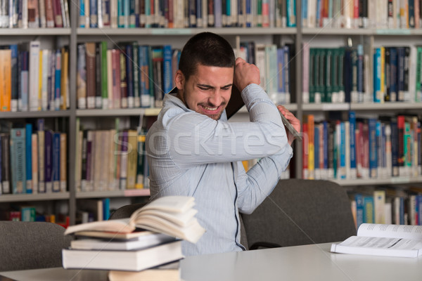 Furious Student Throwing His Laptop Away Stock photo © Jasminko