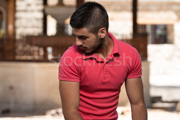 啟示 穆斯林 男子 祈禱 清真寺 戶外活動 商業照片 © Jasminko