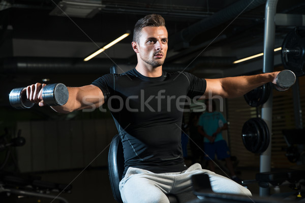 Shoulders Lateral Workout Stock photo © Jasminko