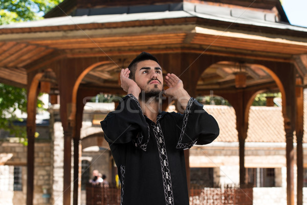 Humble Muslim In Dishdasha Prayer Stock photo © Jasminko