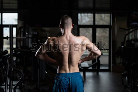 молодые мышечный человека весов фитнес Сток-фото © Jasminko