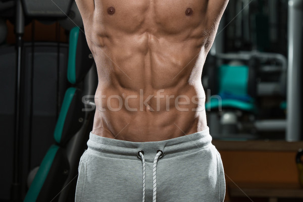 Abdominal Muscle Close Up Shredded To The Bone Stock photo © Jasminko