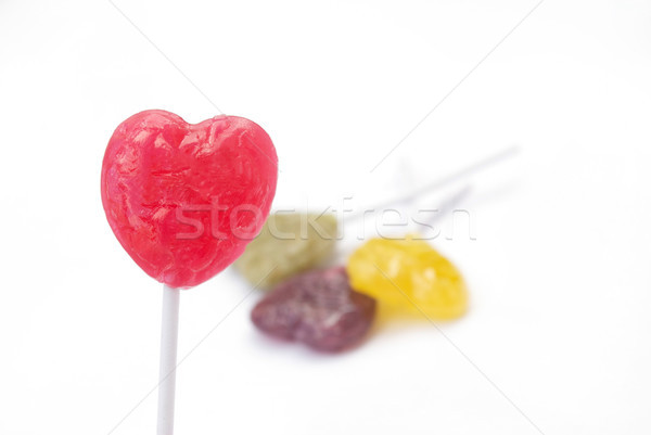 сердце леденец конфеты дети оранжевый Сток-фото © javiercorrea15