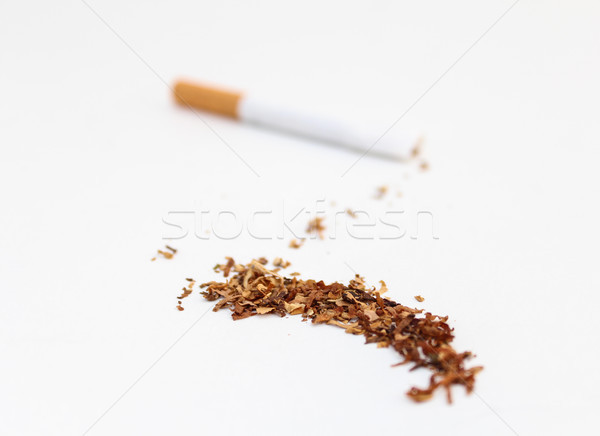煙草 關閉 香煙 葉 抽煙 破 商業照片 © javiercorrea15