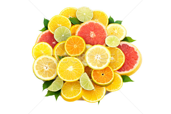 цитрусовые свежие Ломтики различный оранжевый лимона Сток-фото © javiercorrea15