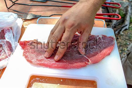 Stock photo: Raw Meat 