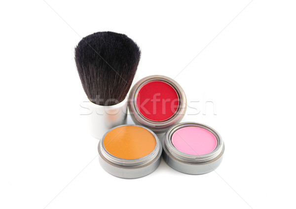 化粧品 ブラシ 3  異なる 色 ストックフォト © javiercorrea15