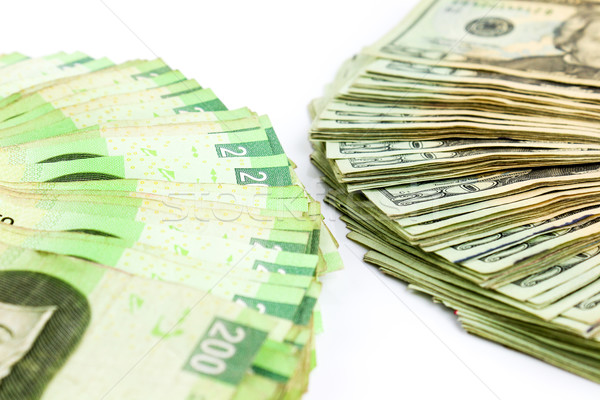 Cash mexican vs Dollar Bild Reichtum Stock foto © javiercorrea15