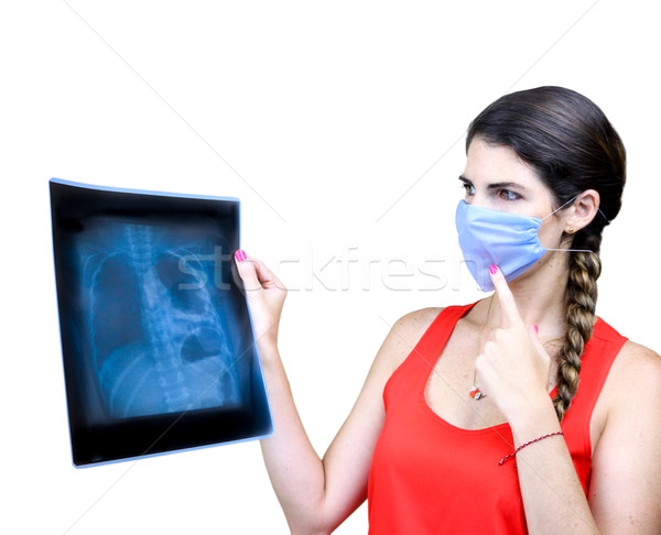 学生 見える X線 画像 女性 医学生 ストックフォト © javiercorrea15