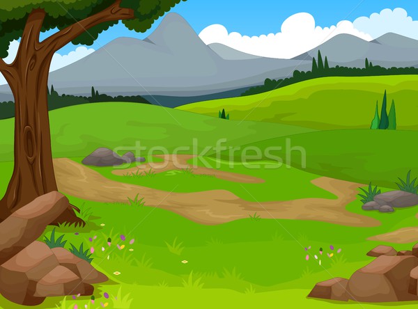 beauty forest with landscape background Stock photo © jawa123