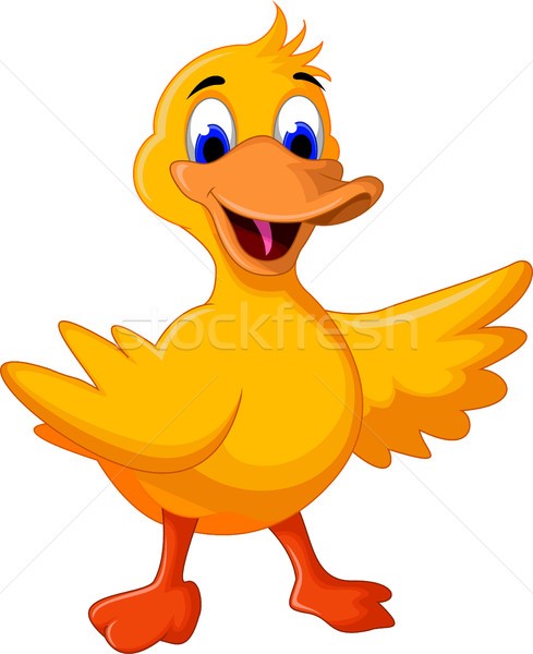 funny baby duck cartoon Stock photo © jawa123