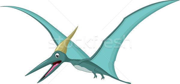 Happy pterodactyl cartoon Stock photo © jawa123