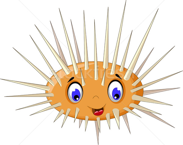 cute sea urchin smiling Stock photo © jawa123