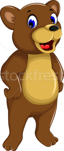 funny bear cartoon smiling vector illustration © jawa123 (#7444991) |  Stockfresh