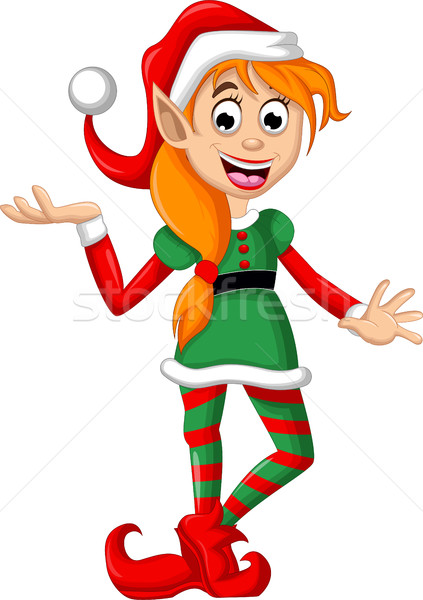 Christmas elf posing Stock photo © jawa123