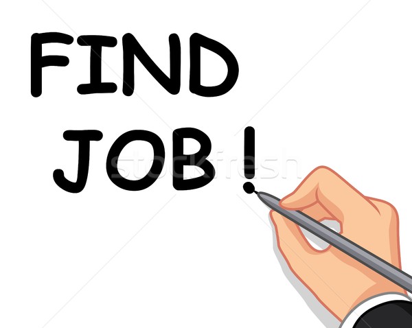 hand writing find job Stock photo © jawa123