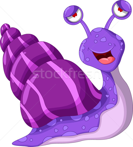 Stock photo: snail cartoon for your design