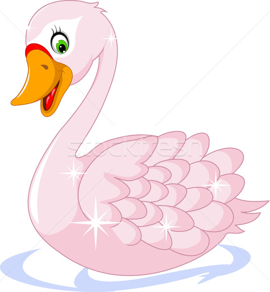 Stock photo: cute goose cartoon