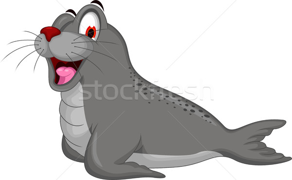 cute Seal cartoon Stock photo © jawa123