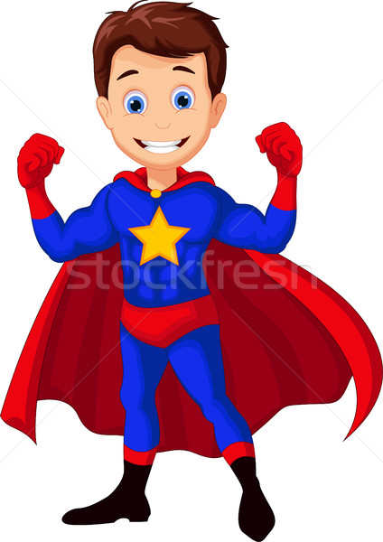 superhero cartoon for you design Stock photo © jawa123
