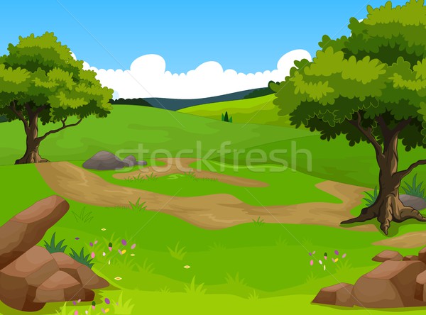 beauty forest with landscape background Stock photo © jawa123