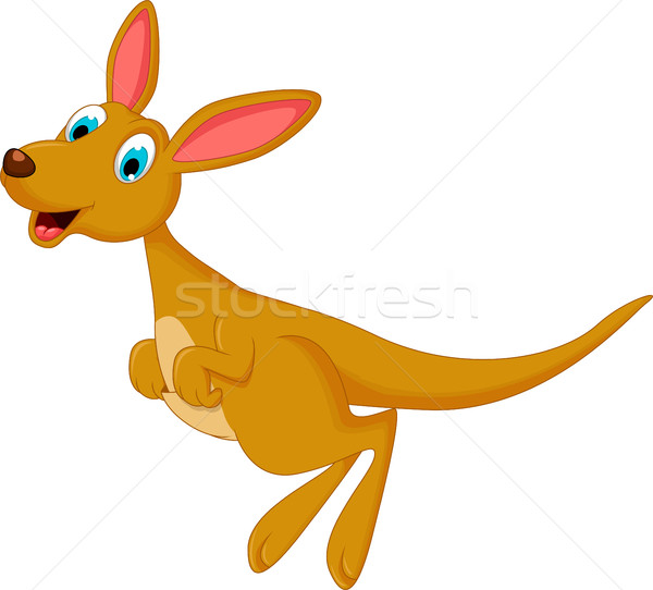 cartoon kangaroo jumping Stock photo © jawa123