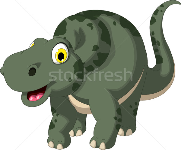 cute dinosaur cartoon posing Stock photo © jawa123