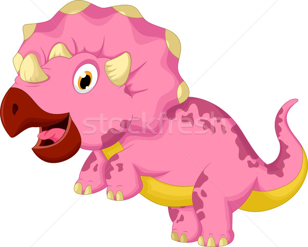 Stock photo: funny dinosaur cartoon