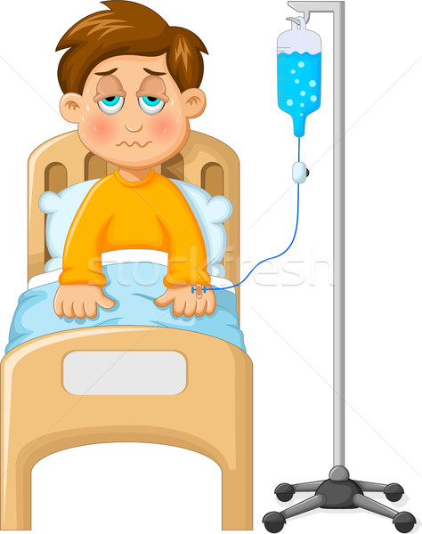 little boy was impus in the hospital Stock photo © jawa123