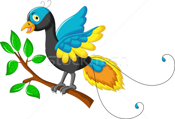 cute paradise bird cartoon for you design Stock photo © jawa123