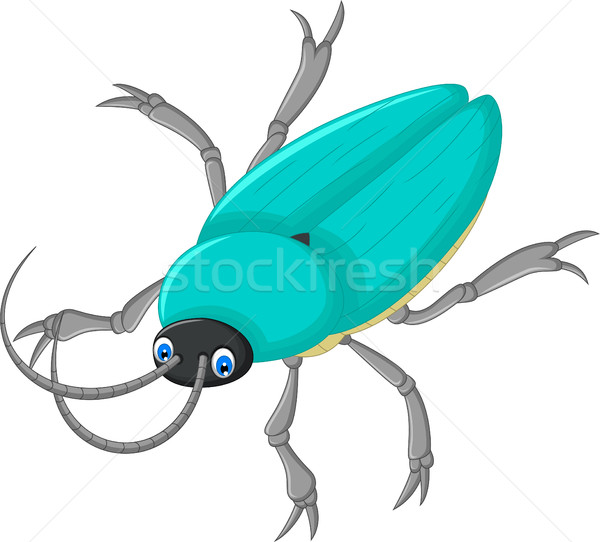 cute beetle cartoon for you design Stock photo © jawa123