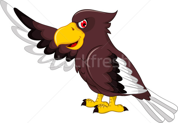 Cute Eagle cartoon posing Stock photo © jawa123