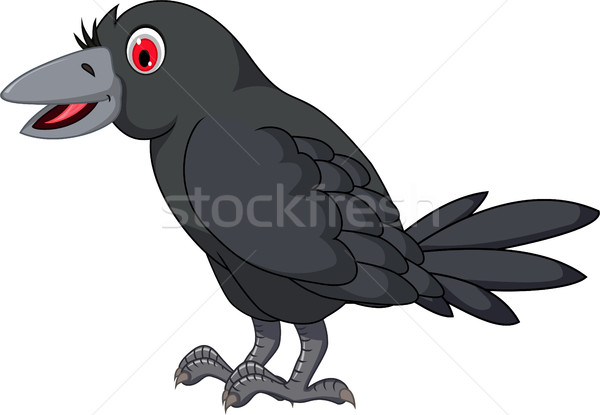 cartoon crow posing Stock photo © jawa123