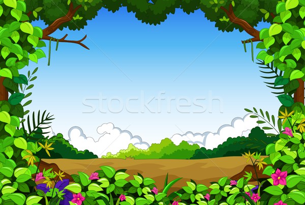 green forest with grass Stock photo © jawa123