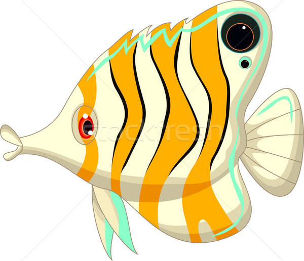 Angelo pesce cartoon felice mare vita Foto d'archivio © jawa123