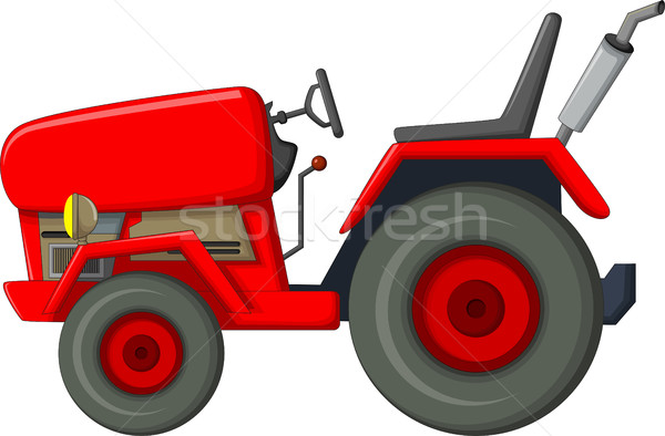 red tractor cartoon for you design Stock photo © jawa123