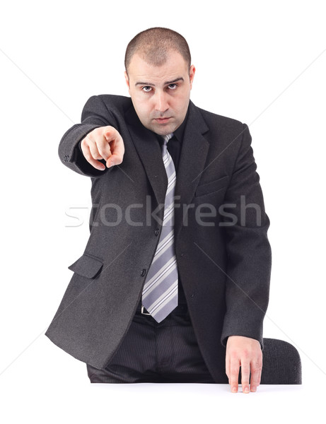 Adult business man pointing to someone Stock photo © jaycriss