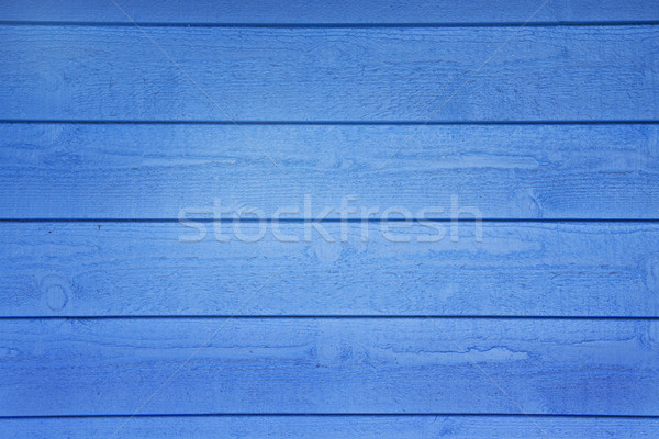 Stock foto: Blau · Holz · Wand · horizontal · Planken · Tapete