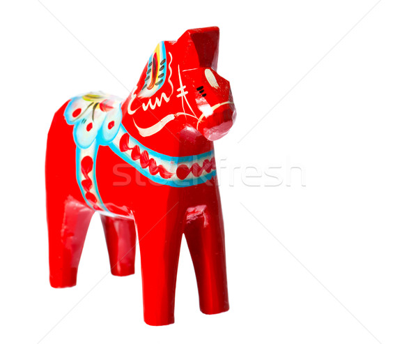 Mooie paard cultuur- symbool Zweden geïsoleerd Stockfoto © jaykayl