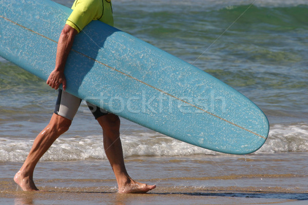Surfer blu foglie acqua surf Foto d'archivio © jeayesy